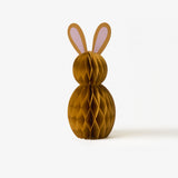 Honeycomb Easter bunnies paper decorations - 2 pcs