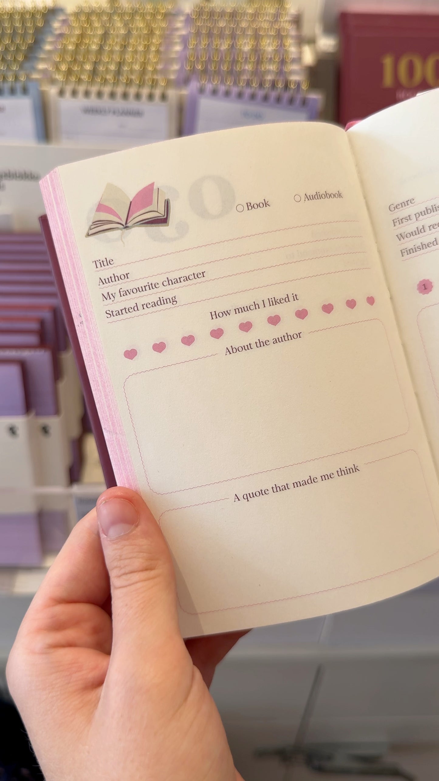 Bordo A6 100 Kitap Günlüğü