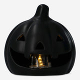 LED LIGHT CERAMIC AS PUMPKIN BLACK SMALL