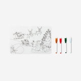 COLOUR IN SILICONE PLACEMAT WITH MARKERS