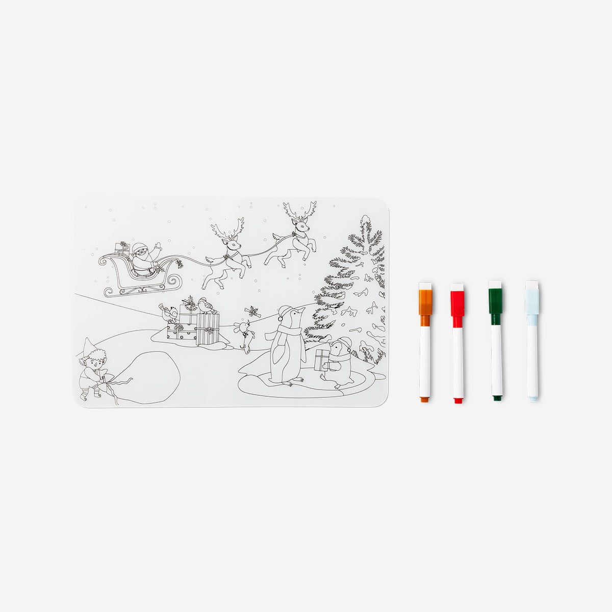 COLOUR IN SILICONE PLACEMAT WITH MARKERS