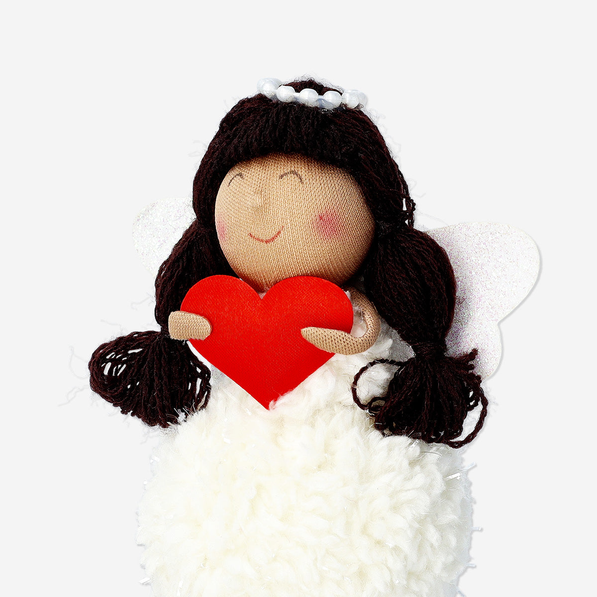 ANGEL WITH BROWN HAIR AND LONG LEGS