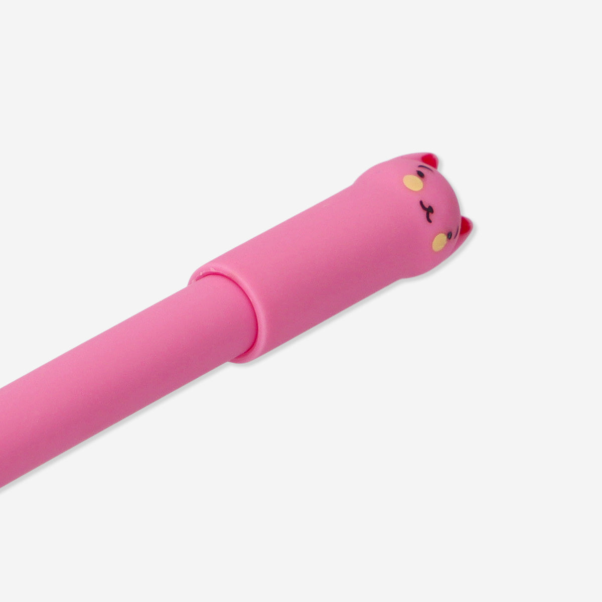 PENS GEL GLITTER W. EARS 4 PCS