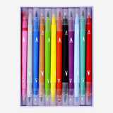 DUAL TIP FINELINER/BRUSH PEN IN BOX 12 PCS