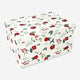 GIFT BOX CHRISTMAS FLOWER FOIL LARGE 28 X 20 X 15 CM