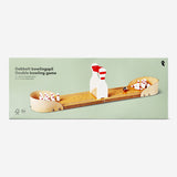 GAME BOWLING DOUBLE LANE MINI WOODEN