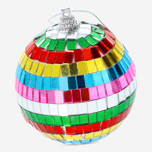 BAUBLE DISCO BALL MULTI COLOR GLASS