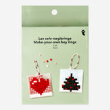 DIY KEYRING BEADS PIXEL XMAS 3PCS