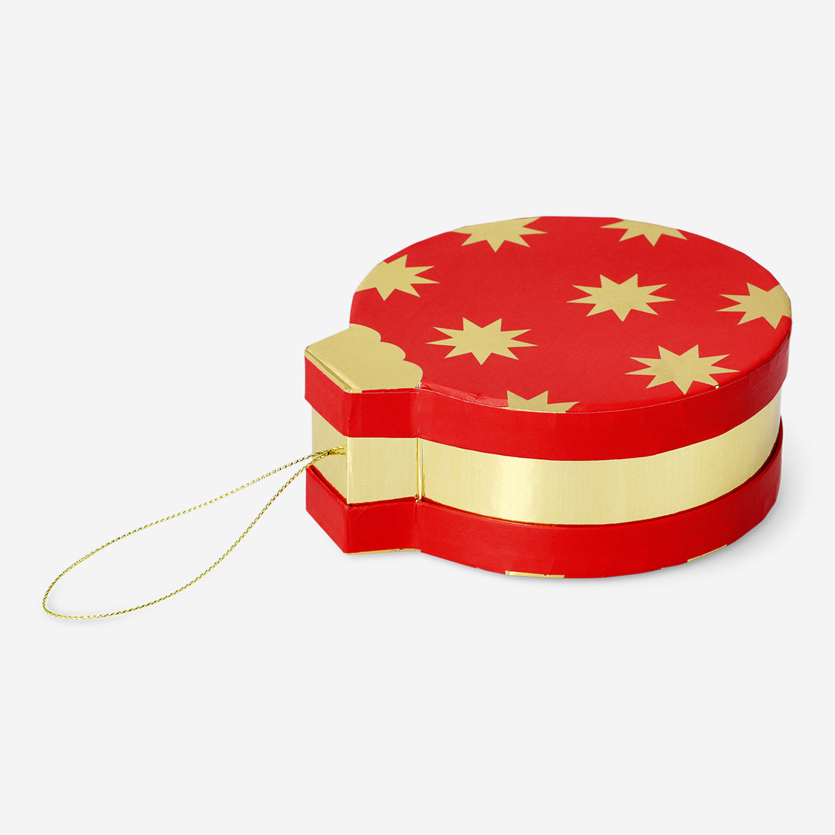 GIFT BOX BAUBLE W STRING