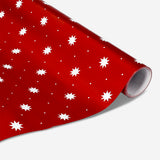 WRAPPING PAPER RED STAR PRINT 400 X 70 CM