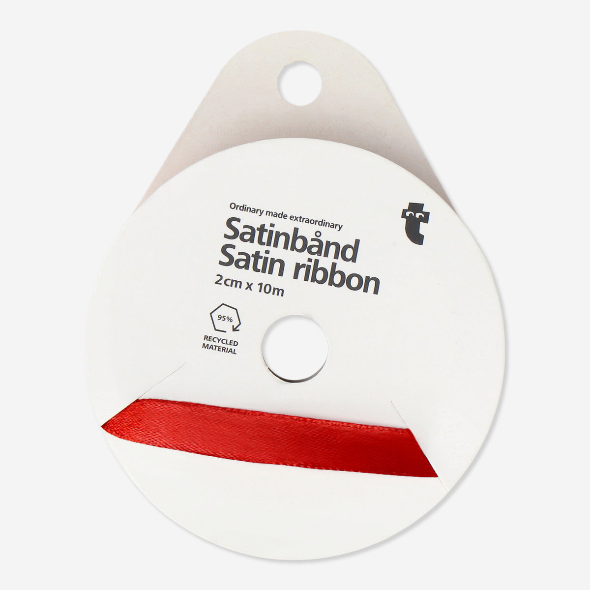 Flying Tiger Ribbon Spring RIBBON SATIN DARK RED 2CMX10M | Flying Tiger Türkiye