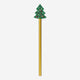 PENCIL W. GOLD W. CHRISTMAS TREE WOOD