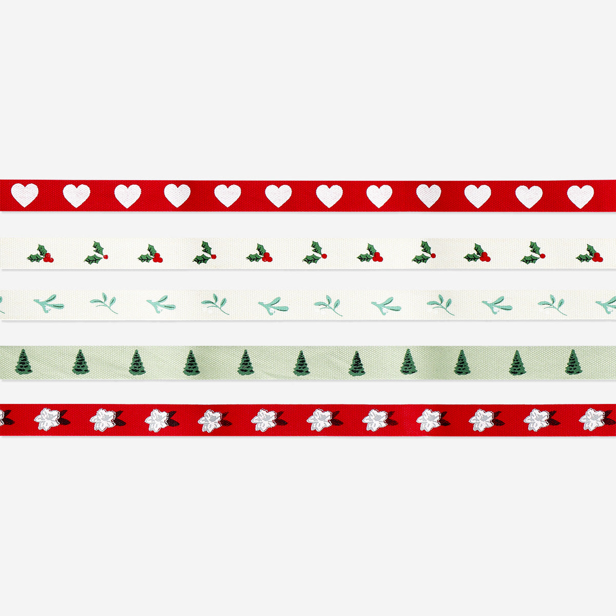 Flying Tiger Ribbon Spring RIBBON COTTON SET 5 PCS X 1 CM X 2 M | Flying Tiger Türkiye