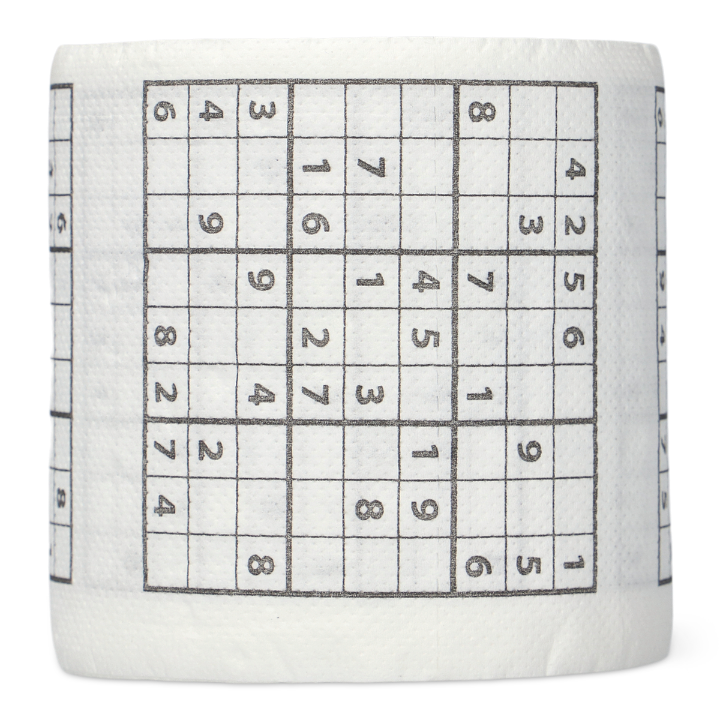 Sudoku Desenli Beyaz Tuvalet Kağıdı
