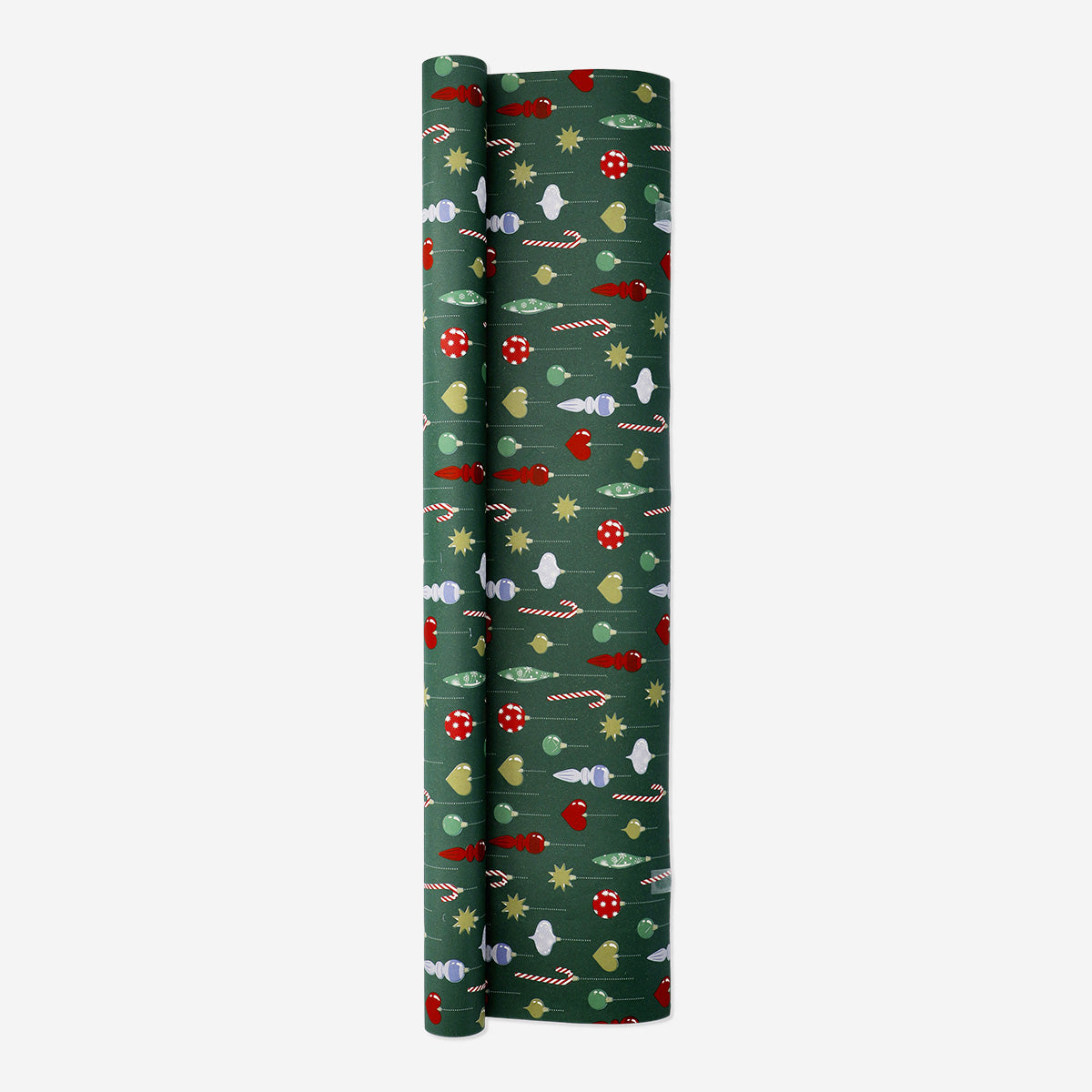 WRAPPING PAPER CRAFT ORNAMENTS AND CANDYCANES 400 x 70 CM