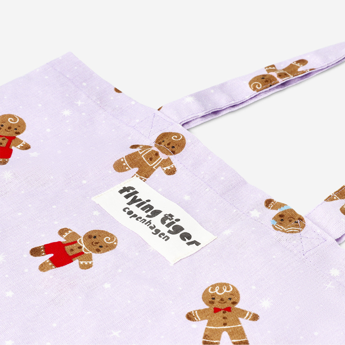 TOTE BAG GINGERBREAD PATTERN