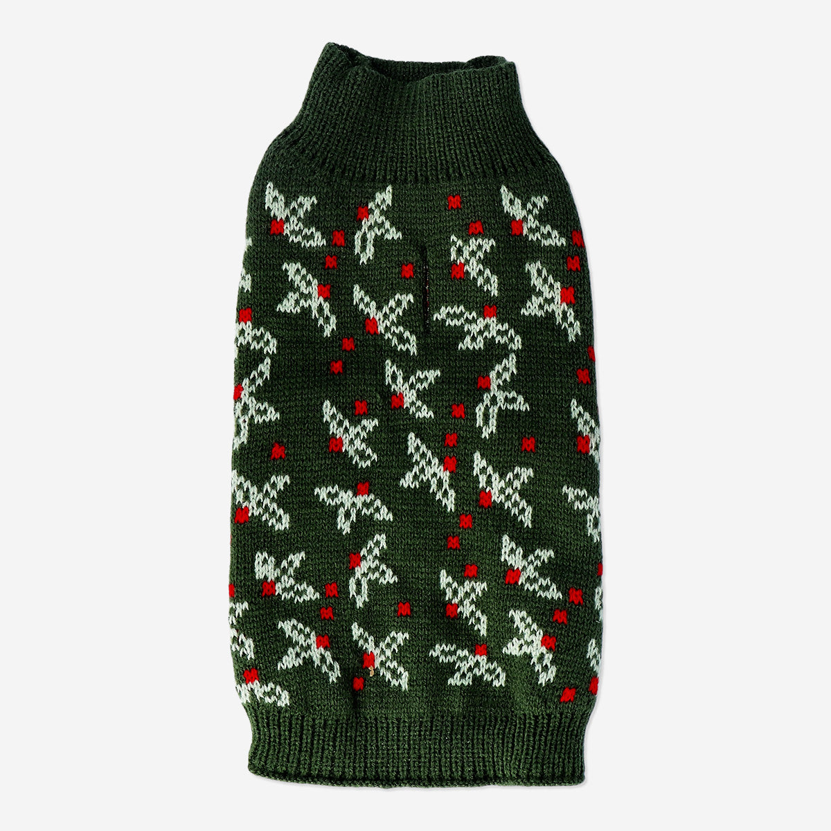 DOG CHRISTMAS JUMPER GREEN