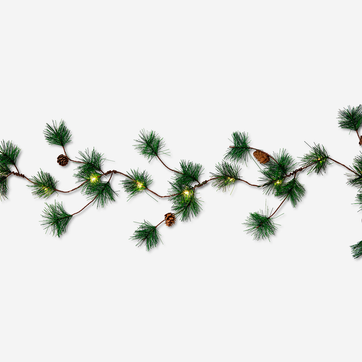 LIGHT CHAIN PINE AND CONES 340 CM 20 LEDS