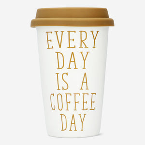 Silikon Kapaklı Seramik Mug