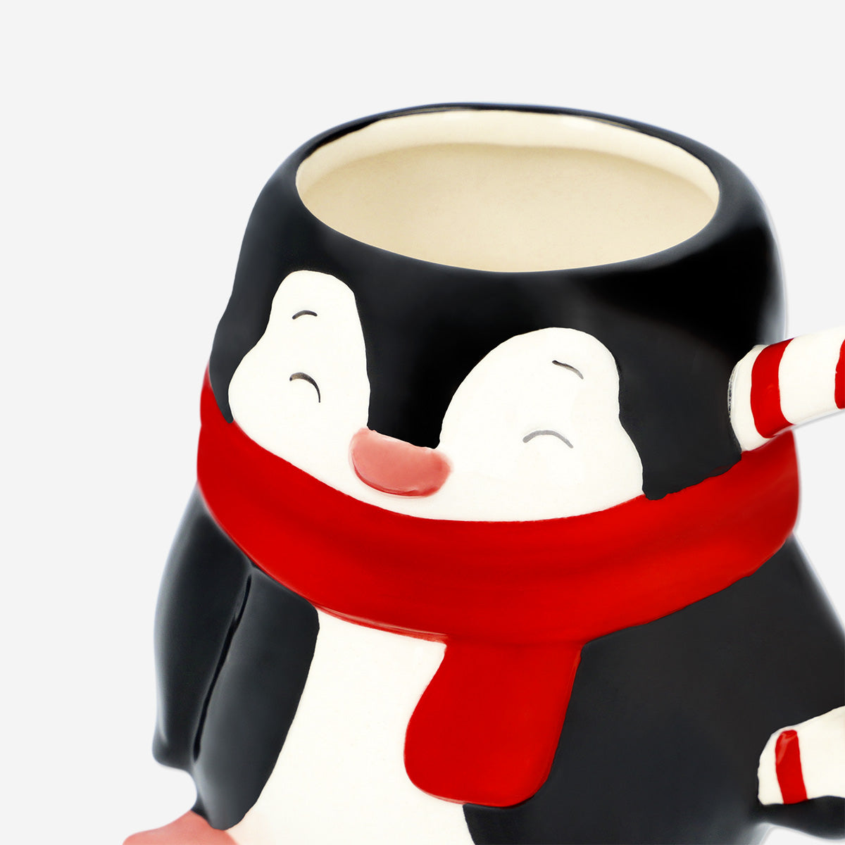 MUG WITH HANDLE PENGUIN SHAPE