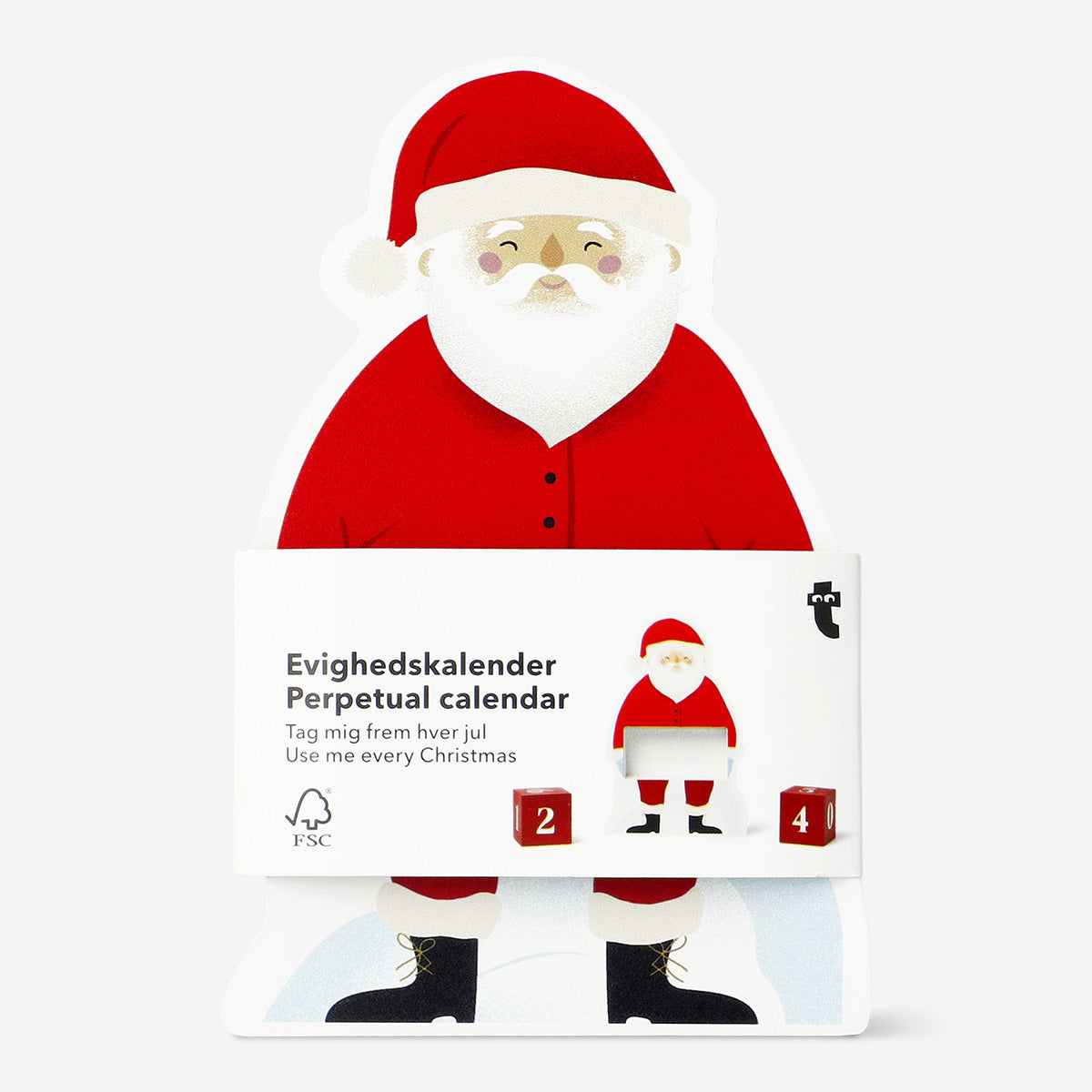 CALENDER SANTA IN WOOD