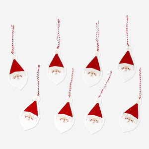 GIFT TAG SANTA 8 PCS