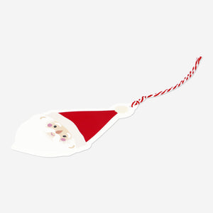GIFT TAG SANTA 8 PCS