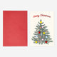 CARD W ENVELOPE XMAS POM POM TREE