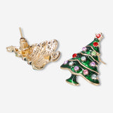 EARRINGS GREEN CHRISTMAS TREE