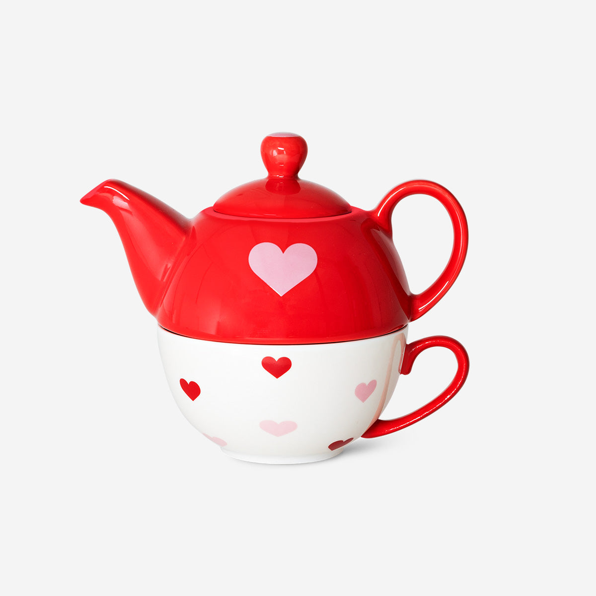 TEA FOR ONE MUG AND TEAPOT AS A SET  W XMAS PRINT