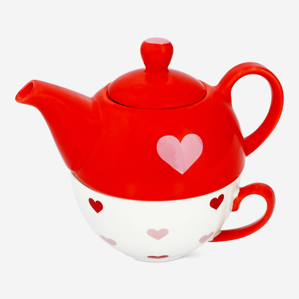 TEA FOR ONE MUG AND TEAPOT AS A SET  W XMAS PRINT
