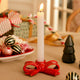 CANDLE HOLDER AS BOW RED