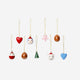 CHRISTMAS ORNAMENTS WOOD 9 PCS/SET