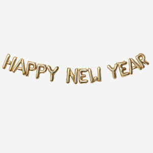 Happy New Year Yazılı Balonlu Asma Süs