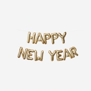 Happy New Year Yazılı Balonlu Asma Süs