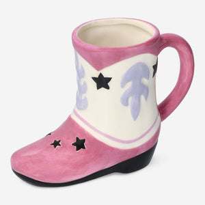 Pembe Kovboy Çizmesi Kupa