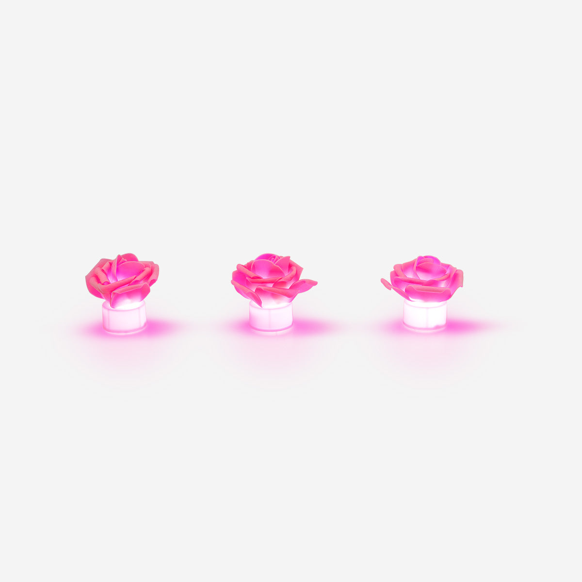 LED TEALIGHT CANDLE AS A ROSE 3 PCS