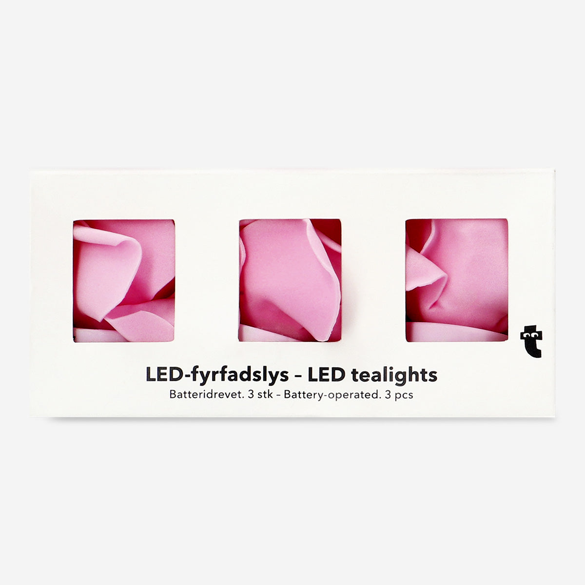 LED TEALIGHT CANDLE AS A ROSE 3 PCS