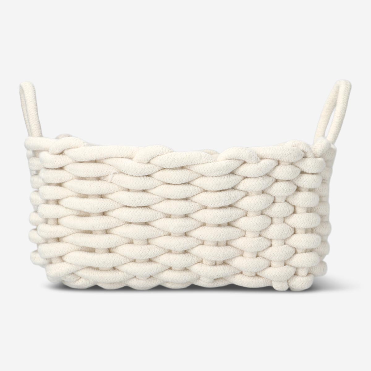 BASKET BRAIDED ROPE 25X13X15 CM
