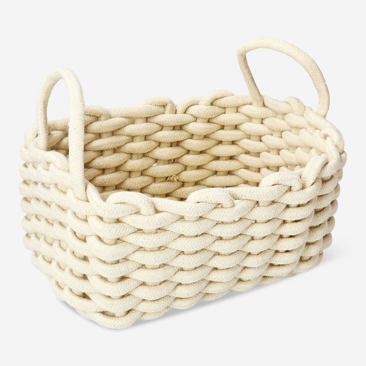 BASKET BRAIDED ROPE 25X13X15 CM