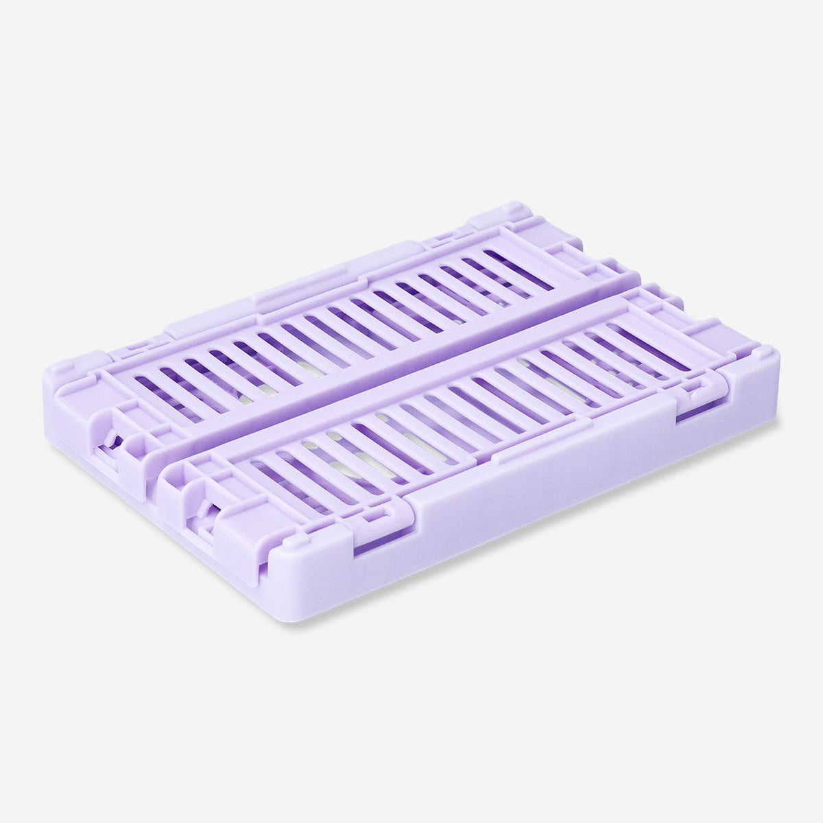 BOX FOLDABLE RECYCLED PP 15X10X5,5 CM PURPLE