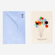 CARD W ENVELOPE BALLOON POMPOM