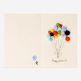 CARD W ENVELOPE BALLOON POMPOM