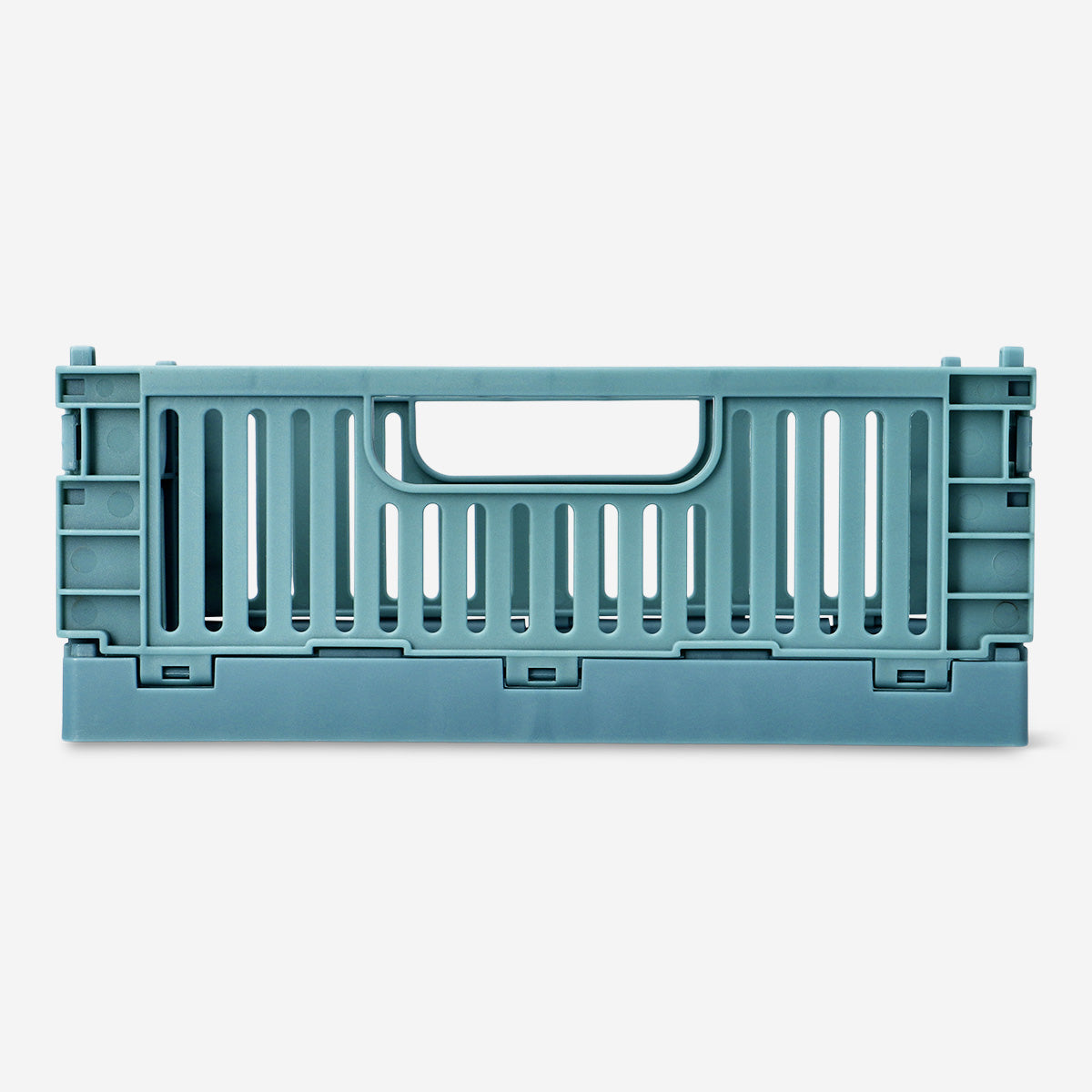 Açık Yeşil Katlanabilir Plastik Kasa 22 cm x 14 cm x 8,5 cm