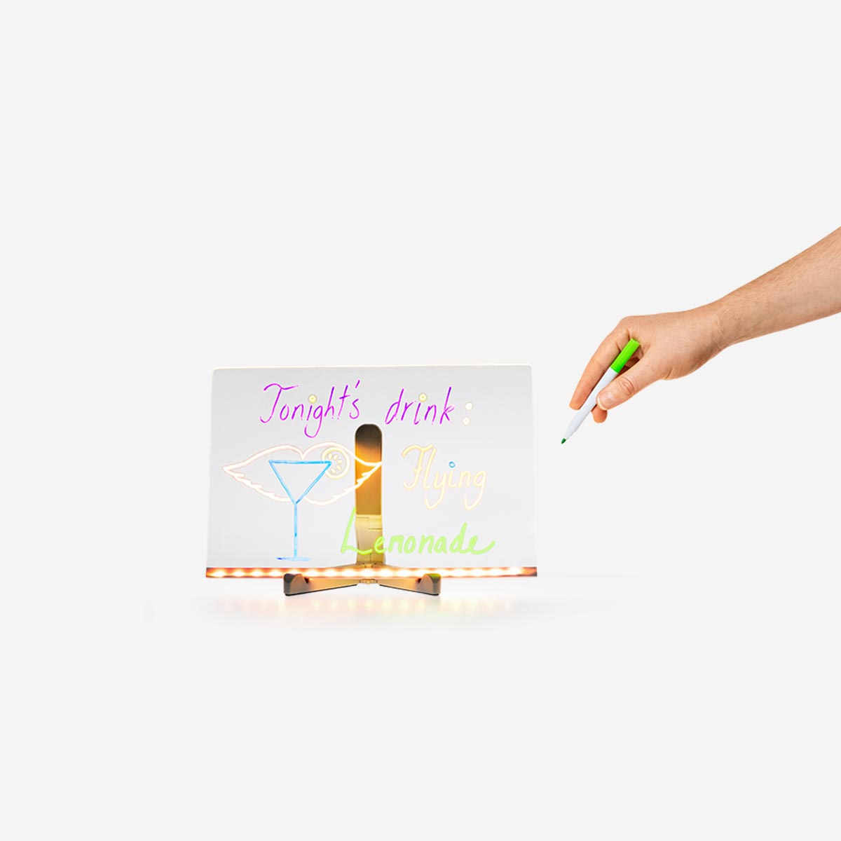 DRAWING SCREEN WITH LIGHT