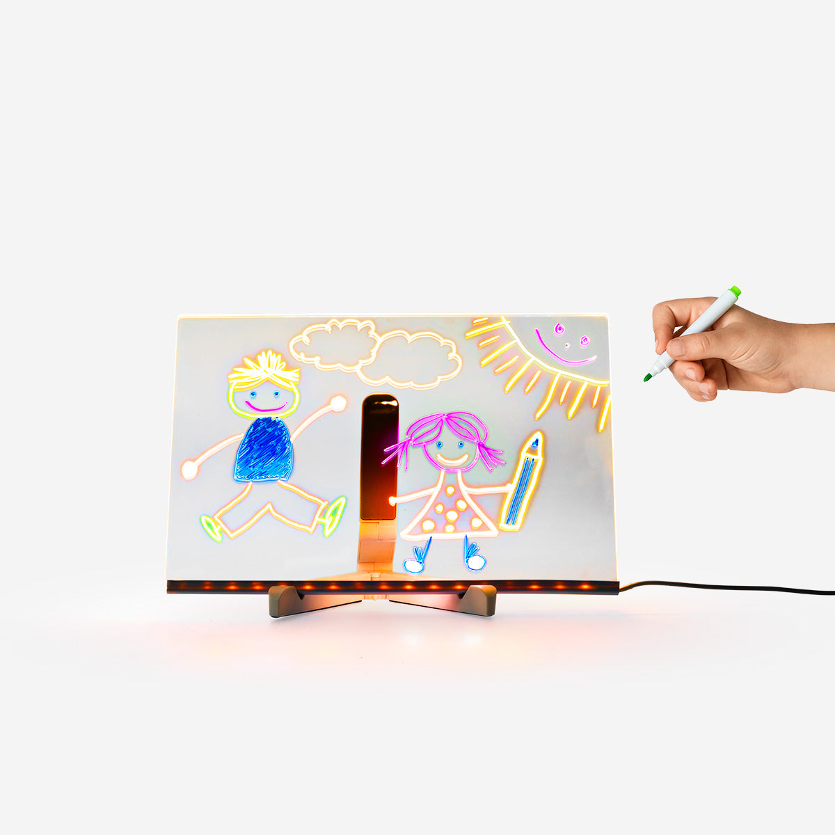 DRAWING SCREEN WITH LIGHT