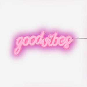 "Good Vibes" Yazılı Neon Lamba