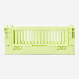 Açık Yeşil Katlanabilir Plastik Kasa 15 cm x 10 cm x 5,5 cm