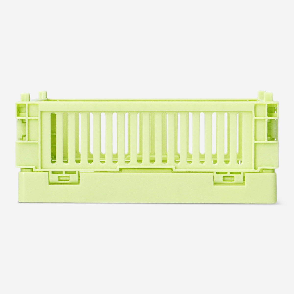 Açık Yeşil Katlanabilir Plastik Kasa 15 cm x 10 cm x 5,5 cm