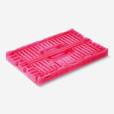 Pembe Şeffaf Katlanabilir Plastik Kasa 22 cm x 14 cm